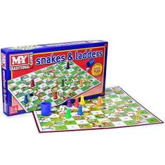 Jogo de tabuleiro Snakes & Ladders para todas as idades