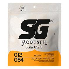 Encordoamento 012 SG Aço Bronze 85 15 para Violão