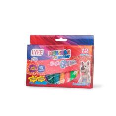 Massinha de Modelar Soft com Glitter Lyke 12 Cores