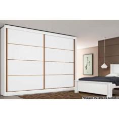 Guarda Roupa Casal 2 Portas de Correr e 6 Gavetas Sevilha Branco - Eur