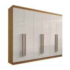 Roupeiro da Vinci 6 Portas D Doro - D'doro , Cinamomo/off white