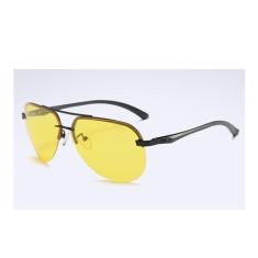 Óculos de Sol de Alumínio Aoron Polarizado Proteção Uv400, Amarelo