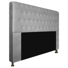 Cabeceira Brenda Para Cama Box Queen Size 160cm com Capitonê Suede - R