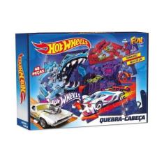 Quebra-Cabeça - 48 Peças - Hot Wheels Cart - FUN - Barao Atacadista - 