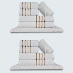 Jogo De Toalhas 12 Ps Coleo Montreal 100% Algodo Branco - Toalhas Beka