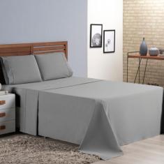 Jogo de Lençol Casal 4 Peças micro percal 400 fios acetinado - Bela Ca