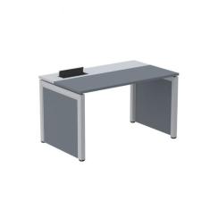 Escrivaninhas Mesa Escritório Pscpp160 160cm Industrial Grafito E Cinz