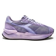 O Tênis Casual Diadora Mercury Dip-Dye Wn Lilàs Feminino LIME CREAM/SWEET LAVENDER 40 Diadora-Feminino
