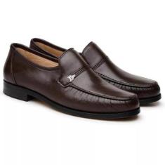 Sapato Social Couro Jacometti Sola Antiderrapante Masculino-Masculino