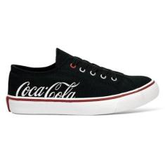 Tênis Coca Cola Wooster Canvas CC2452 Preto-Feminino