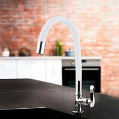 Torneira De Mesa Bica Flexível Lorenzetti Lorenflex White