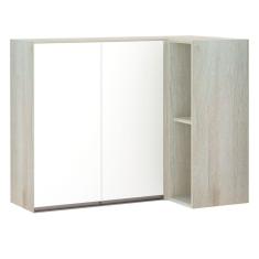 Armário Canto Reto Conjugado Luciane 2 Portas com Nicho Luci
