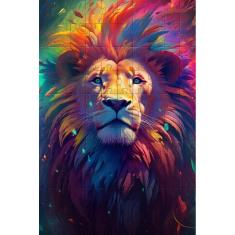 Quebra-cabeça em MDF Exclusivo Coleção Leões de 300 peças