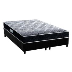 Cama Box King: Colchão Anatômico Probel D33/EP Advanced Tech1500 + Base CRC Suede Black(193x203)
