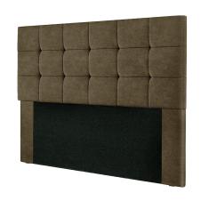 Cabeceira Cama Box Queen 1,60 Estofada Suede Marrom Chocolate Julia Plus Shop das Cabeceiras