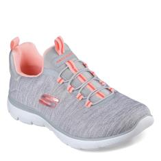 Skechers Tênis Summits feminino, Cinza/Multi = Ginásio, 9.5 Wide