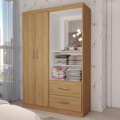 Guarda-Roupa Infantil Gabe 2 Portas 2 Gavetas com Espelho Cinamomo - P