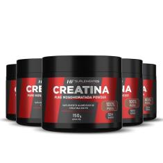 5X Creatina Em Pó 3G Pura Hf Suplementos 150G