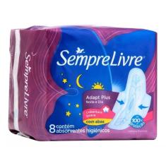Absorvente Sempre Livre Adapt Plus Noite E Dia 8 Unidades