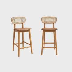 Kit 02 Banquetas Liz Cabecasa Madeiramadeira