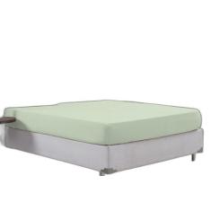 Jogo De Lençol Com Elástico Casal 100% Algodão Percal Verde - Beatriz 