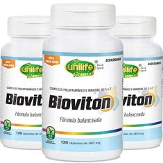 Kit 3 Bioviton Multivitamínico 120 cápsulas Unilife