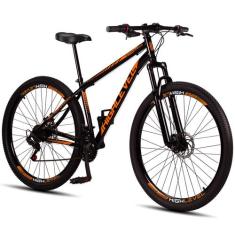 Bicicleta Aro 29 Aço Carbono Highlevel Freios a Disco Suspensão Diante