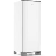 Geladeira Esmaltec 1 Porta Degelo Manual Inverter 245L com Porta-Ovos e Porta-Latas ROC31 PRO Branco 110V