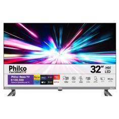 Smart TV 32 Philco PTV32K34RKGB Roku TV Led Dolby Audio Cinza Bivolt, 