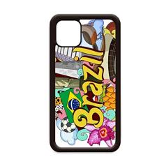 Capa de futebol Oscar Niemeyer Brasil grafite para iPhone 11 Pro Max para Apple Mobile Case Shell