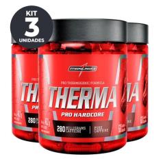 Therma Pro 60 Caps Termogênico Cafeína Integral Kit 3 Potes - Integral