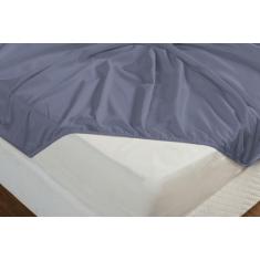 Lençol Casal 4 Peças 600 Fios Algodão Egípcio Importado Azul - Armazem