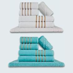 Jogo De Toalhas 12 Ps Coleo Montreal 100% Algodo Br+vd - Toalhas Beka