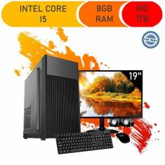 Computador Completo Corporate I5 8Gb Hd 1Tb Monitor 19