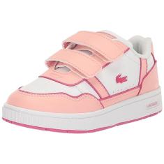 Lacoste Tênis infantil T-Clip, Azul marinho/macadam/Pegasus 1.0, 5 Infant