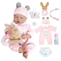Bebê Reborn Realista Brastoy Boneca ou Boneco Silicone Kit Conjunto de