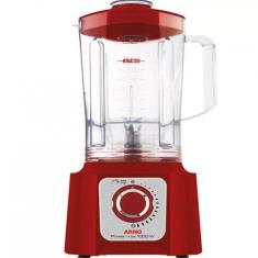 Liquidificador Power Ln54 1000w 15 Velocidades Arno Vermelho 110v