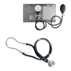 Esfigmomanômetro E Estetoscópio Rappaport Premium,  Grafite