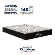 Colchão de Espuma D45 One Face Ortobom Airtech 150 D45 Casal 138 cm, P