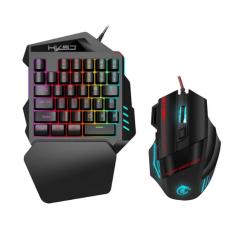 Conjunto de teclado mecânico e mouse Gamer Mini 35 teclas