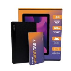 Tablet Positivo Vision TAB 7 3GB RAM 128GB Octa-Core Android 14 Go Wi-