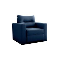 Sofa Cama Marlene Solteiro Com Abertura Manual Frontal - Matrix, Azul-