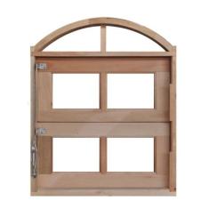 Vitrô Basculante de Madeira Mista em Arco 60 X 60 - Rodam Portas