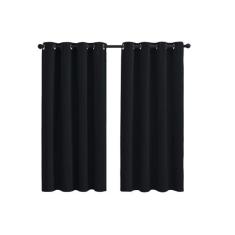 Cortina de  Tecido Premium Para Janela 2,00 x 1,80 De Alt. Preta - Arm