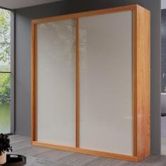 Guarda Roupa Solteiro Genova 2 Portas 3 Gavetas Bom Pastor, Naturale/O