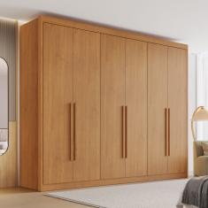 Guarda Roupa Casal 6 Portas Bergamo Conquista Móveis - Cinamomo