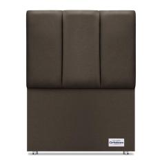 Cabeceira South Linho Marrom Solteiro (11x90x125) - Ortobom