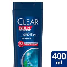 Shampoo Anticaspa Clear Men Ice Cool Menthol com 400ml 400ml