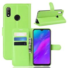 Capa para OPPO Realme 3 Carteira de Couro Flip Capa para OPPO Realme 3 Capa de Proteção de Telefone Capa com Design Simplificado