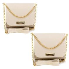 Bolsa Feminina Transversal Bag Mulher Balada Pequena Alça Corrente Lis